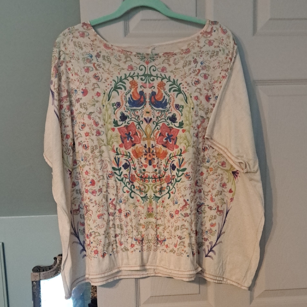 Women's oversize skull top - one size
